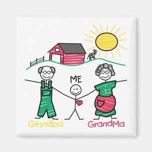 Imán Abuela y yo del abuelo