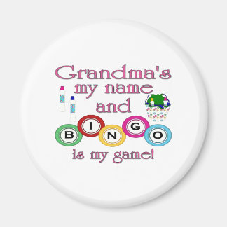 Imán Abuelas mi nombre Bingo es mi juego