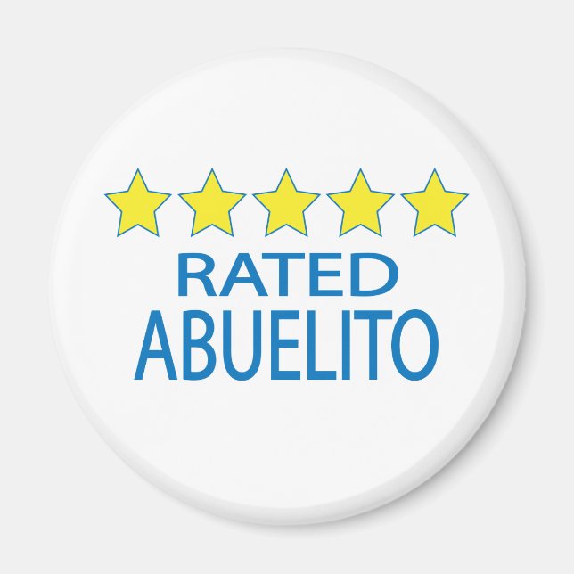Imán Abuelito de cinco estrellas (Frente)