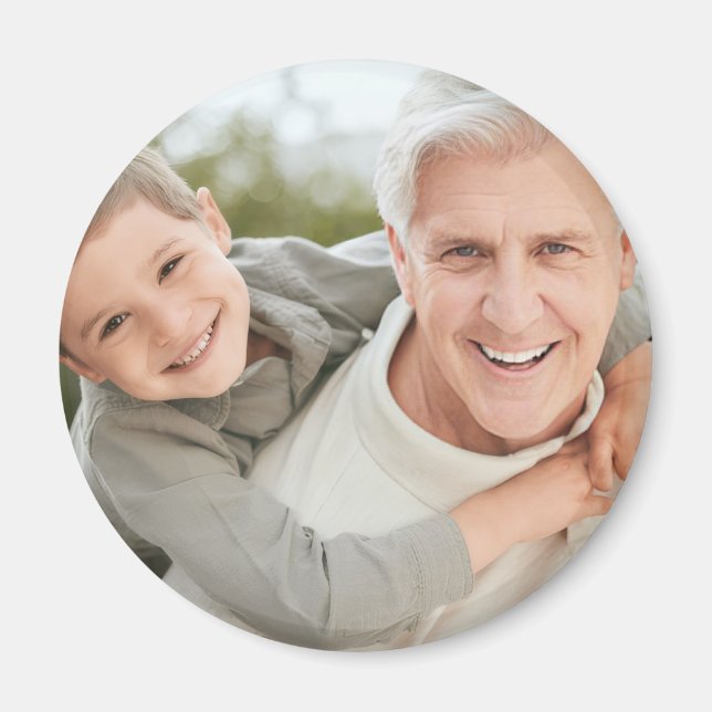 Imán Abuelo Abuelo Personalizado Foto  (Frente)