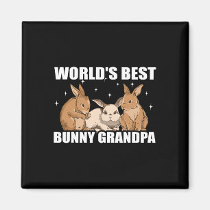 Imán Abuelo conejo animal abuelo feliz día de Pascua
