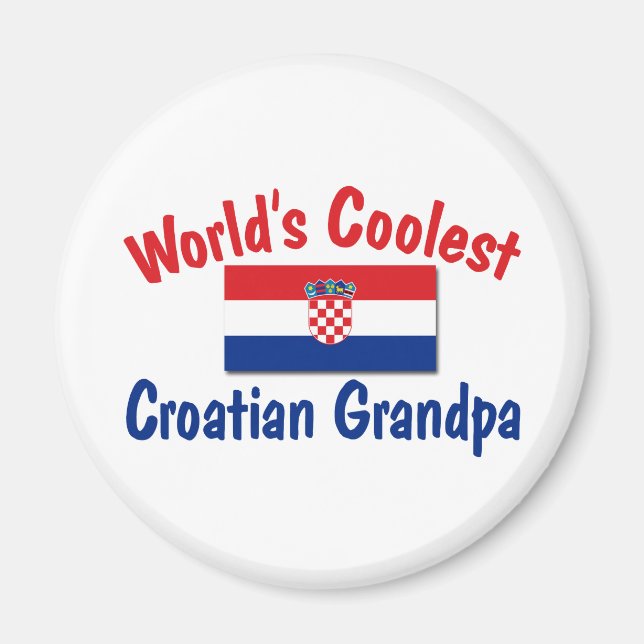 Imán Abuelo croata más frío (Frente)