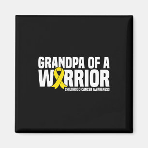 Imán Abuelo de Cáncer Infantil de Cinta Guerrera
