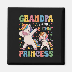 Imán Abuelo De La Princesa Nacida Chica Dabbing Unic