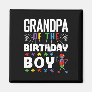 Imán Abuelo del niño de cumpleaños Puzzle de conciencia
