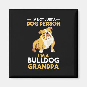 Imán Abuelo del perro Bulldog inglés abuelo