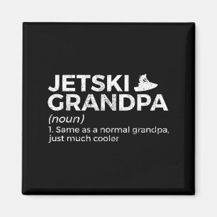 Imán Abuelo divertido en moto de agua definición jet sk