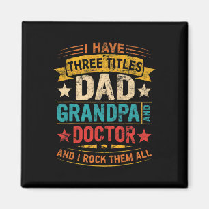 Imán Abuelo Doctor Para Hombres Divertido Doctor Papá D