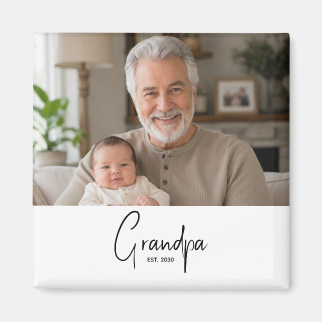 Imán Abuelo Establecido Regalo (Frente)
