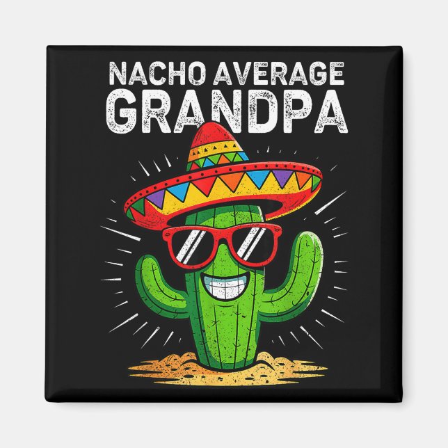 Imán Abuelo promedio nacho divertido cinco de mayo mexi (Frente)