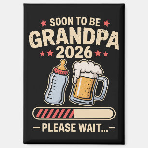 Imán Abuelo Pronto Est 2026 Anuncio de Bebé 