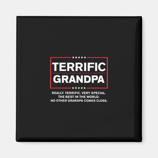 Imán Abuelo Terrible - Divertido Estilo de Campaña de D (Frente)