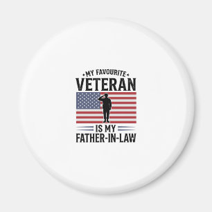 Imán Abuelo Veterano Suegro Patriótico Cita Vintage Des