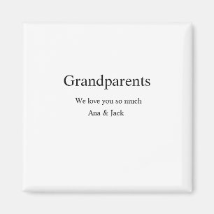 Imán Abuelos a los que amamos añades un nombre simple m