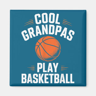 Imán Abuelos Geniales Juegan Baloncesto Abuelo Arte Grá