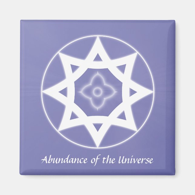 Imán Abundancia del universo (Frente)