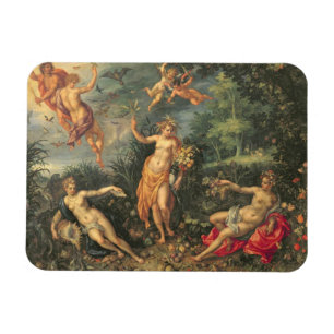 Imán Abundancia y los cuatro elementos, c.1606 (aceite