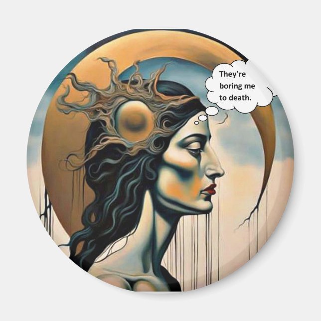 Imán Aburrido hasta la muerte (Frente)