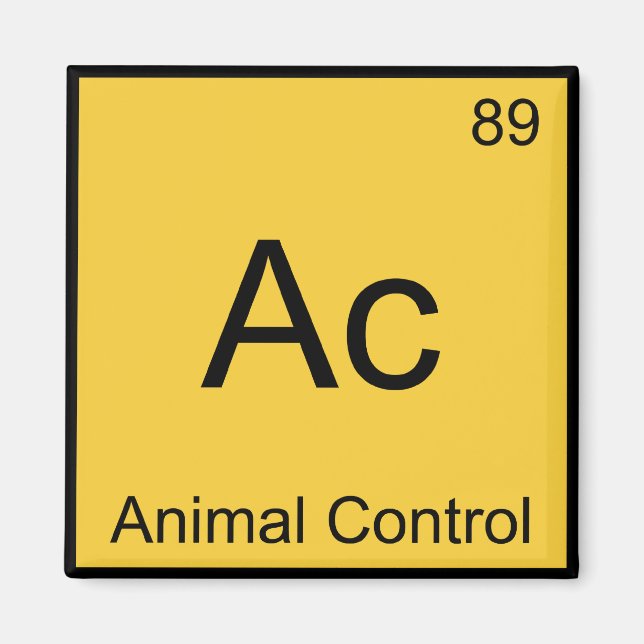 Imán Ac - Control de Animales Camiseta del Símbolo del  (Frente)