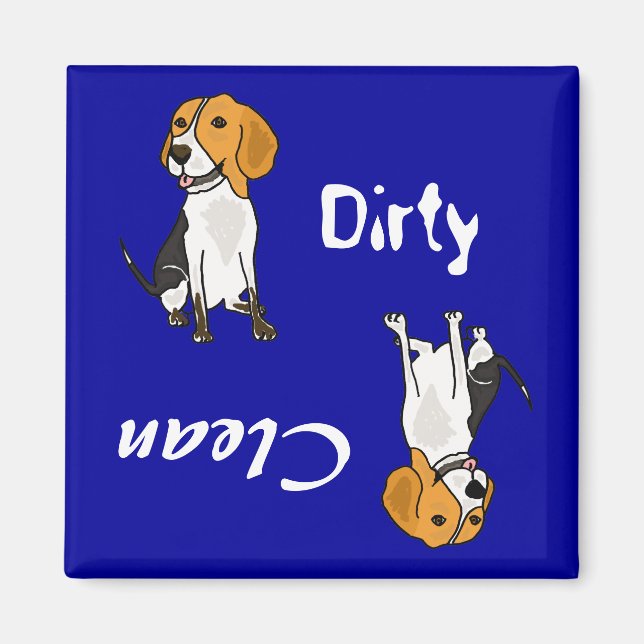 Imán AC-Dirty Paws Beagle Magnet (Frente)