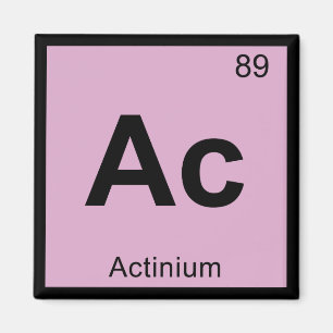 Imán Ac - Química del Actinio Símbolo de la Tabla Perió