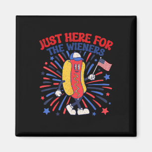 Imán Acá Para El Calor De Wieners 4 De Julio Divertido
