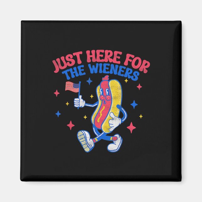 Imán Acá Para El Wieners 4 De Julio Perro Caliente 6 (Frente)
