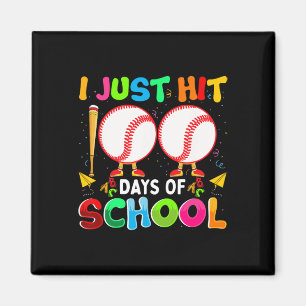 Imán Acabo De Ganar 100 Días De Béisbol Escolar Niño De