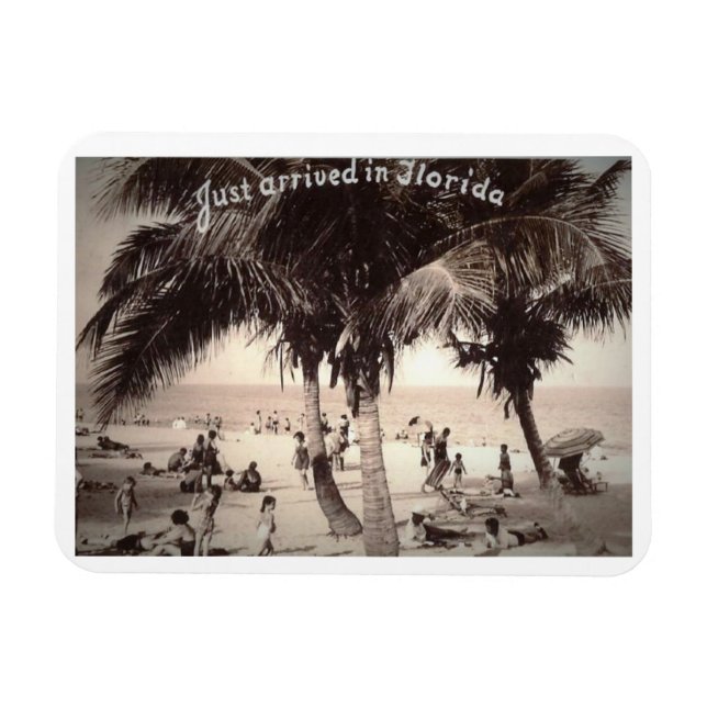 Imán ¡Acabo de llegar a Florida! Vintage (Horizontal)