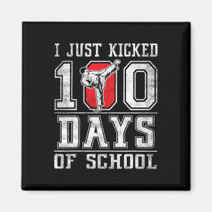 Imán Acabo de Patear 100 Días De Escuela Karate Feliz 1