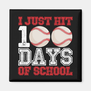 Imán Acabo de recibir 100 días de béisbol escolar