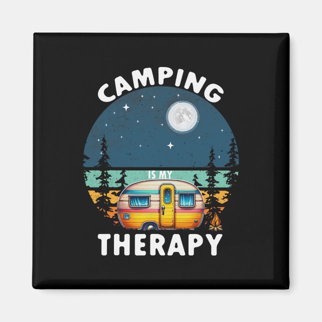 Imán Acampar es mi terapia  (Frente)