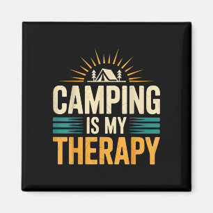 Imán Acampar es mi terapia