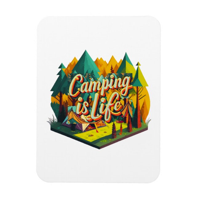 Imán Acampar es Vida (Vertical)