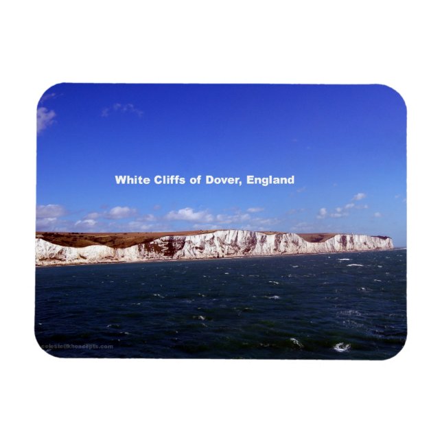 Imán Acantilados blancos de Dover, Inglaterra (Horizontal)