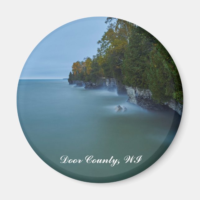 Imán Acantilados de Door County Cave Point (Frente)