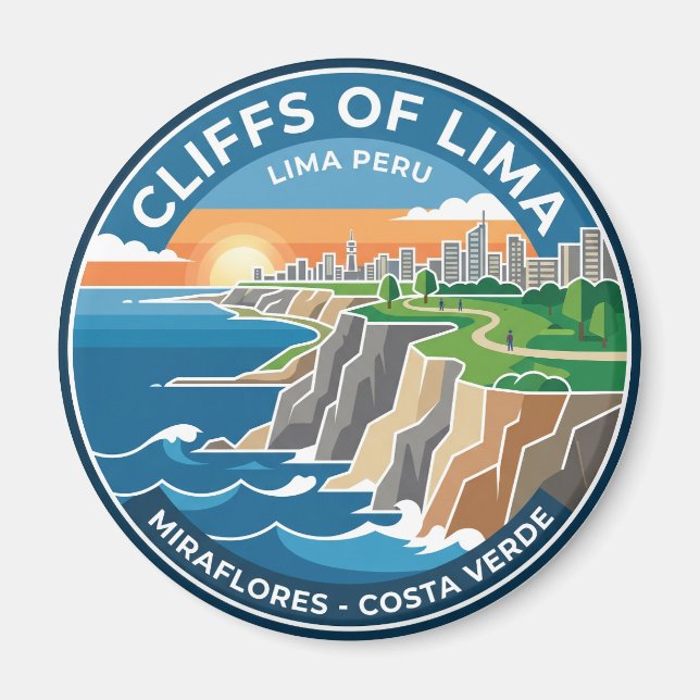 Imán Acantilados de Lima Perú (Frente)