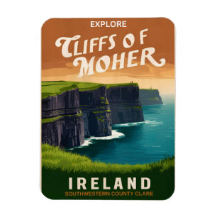 Imán Acantilados de madres de época, Regalos Naturales 