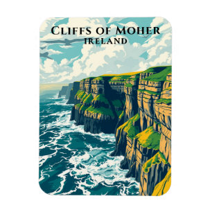 Imán Acantilados de Moher en Irlanda, a lo largo del At