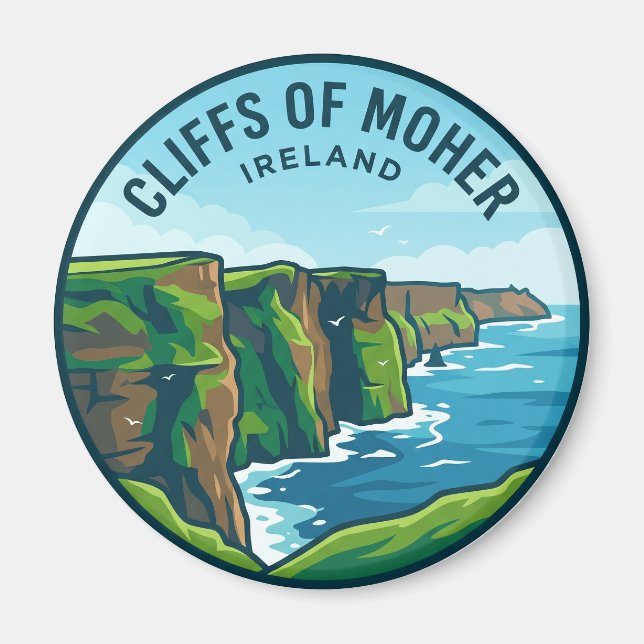 Imán Acantilados de Moher Irlanda (Frente)