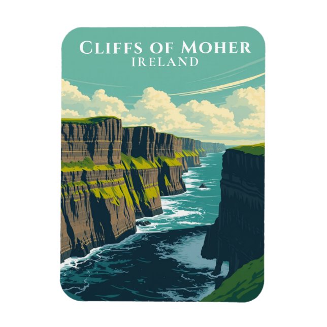 Imán Acantilados emblemáticos de Moher Ireland (Vertical)