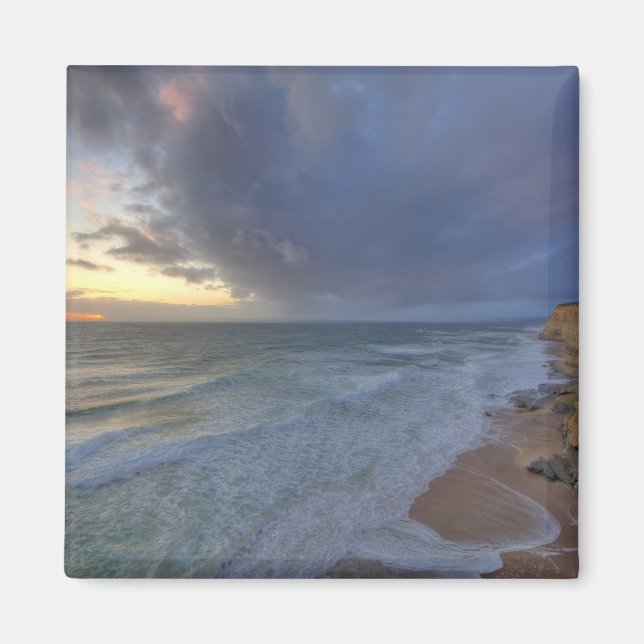 Imán Acantilados marinos capturan días de luz en Pompon (Frente)