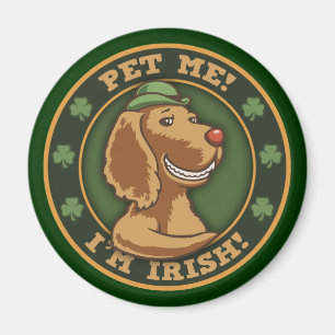 Imán ¡Acaricíeme! Soy irlandés