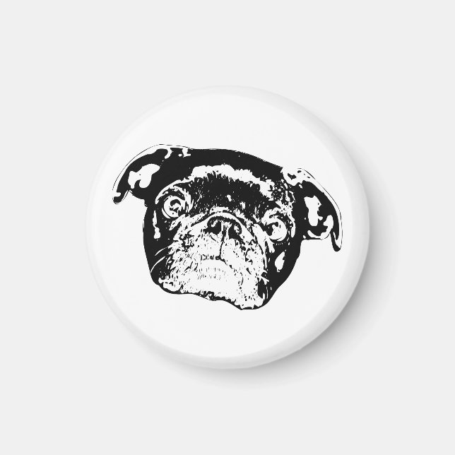 Imán Accent Home Pug Esponjoso (Frente)
