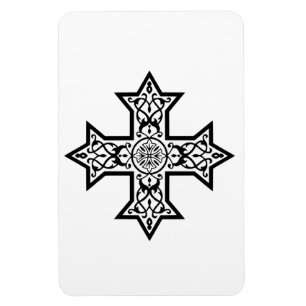 Imán Accesorio de arte religioso clásico de cruz copta