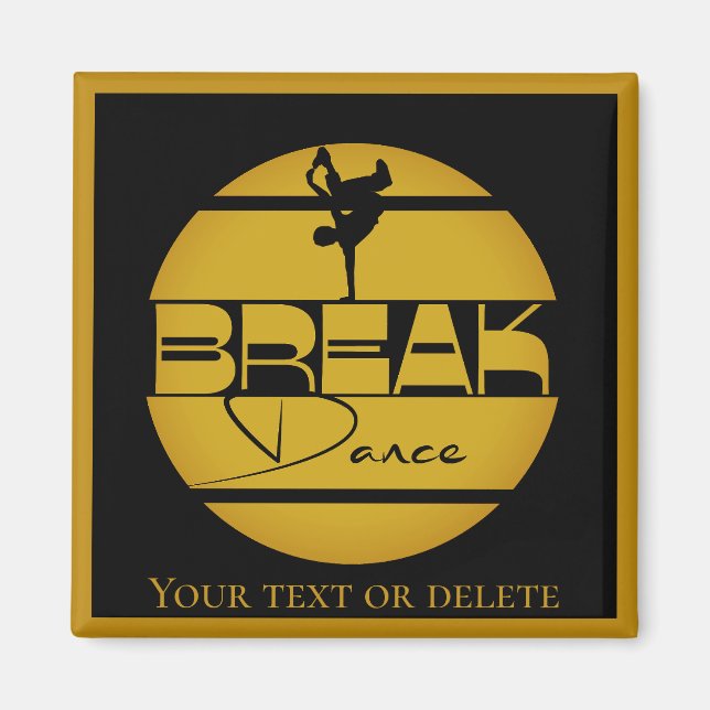 Imán Accesorio de decoración de baile de descanso (Frente)