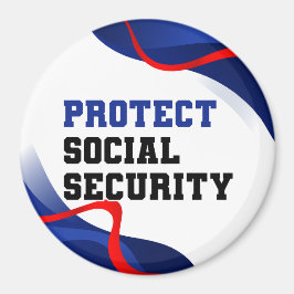 Imán Accesorio político de Seguridad Social Anti Trump