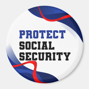Imán Accesorio político de Seguridad Social Anti Trump