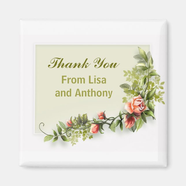 Imán accesorios de boda recuerdos y regalos (Frente)