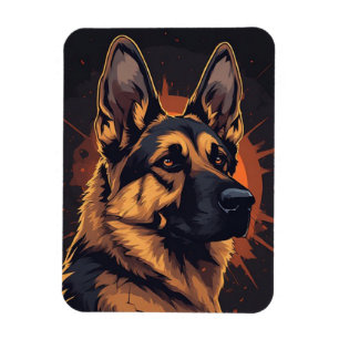 Imán 🐕 Accesorios de Pastor Alemán para Amantes de Per